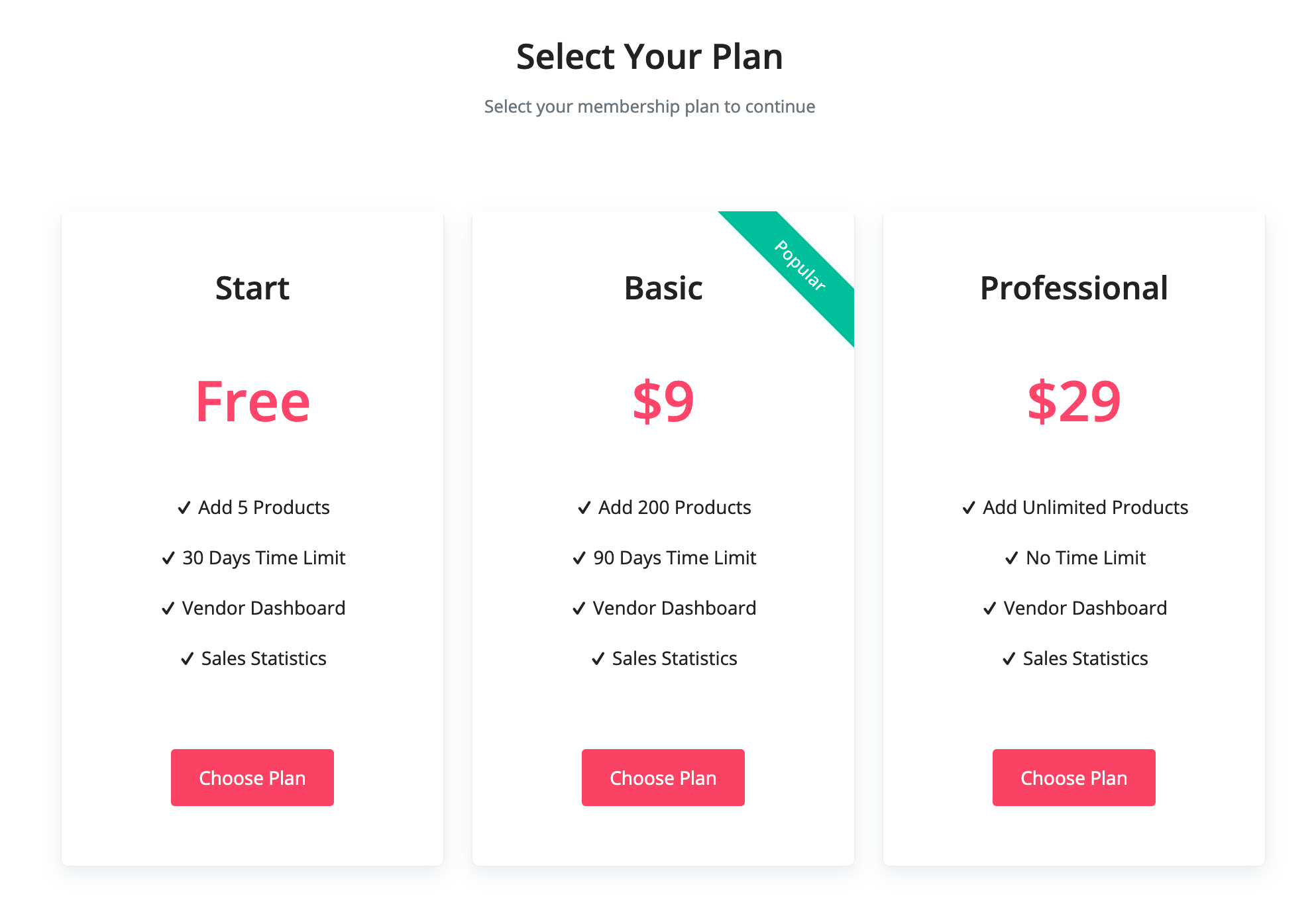 Membership Packages System